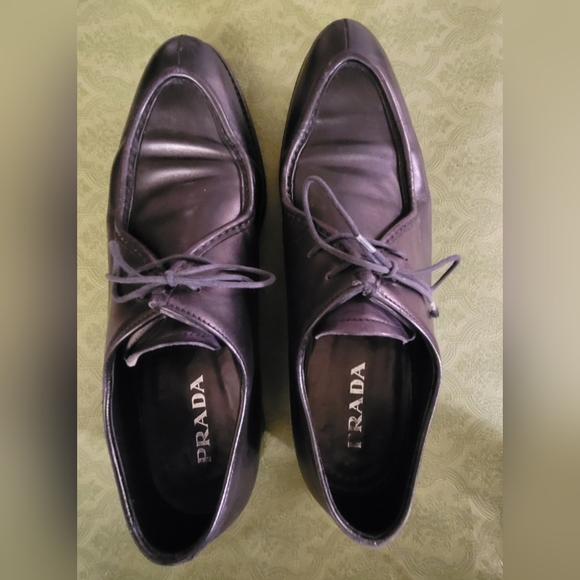 PRADA LEATHER SHOES SIZE 11 prada/ Us 12 - Picture 5 of 6